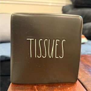 Rae Dunn Charcoal Tissue Box